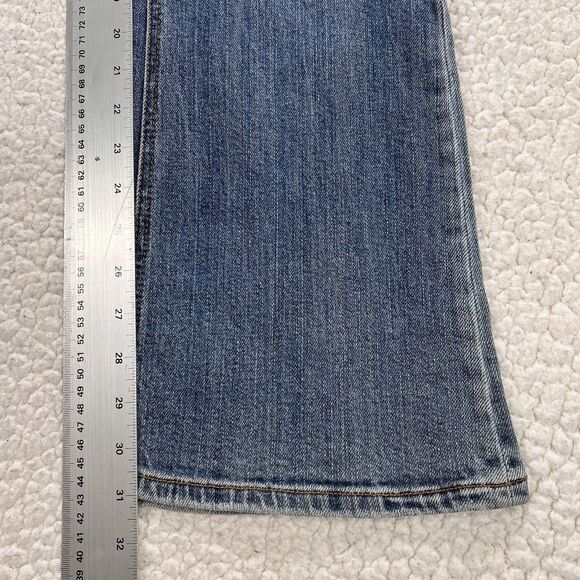 Roxy Sunset Beach Flare Jeans Women’s 7 (31x31) Blue Y2K Boho Western Rodeo Surf - Picture 11 of 14